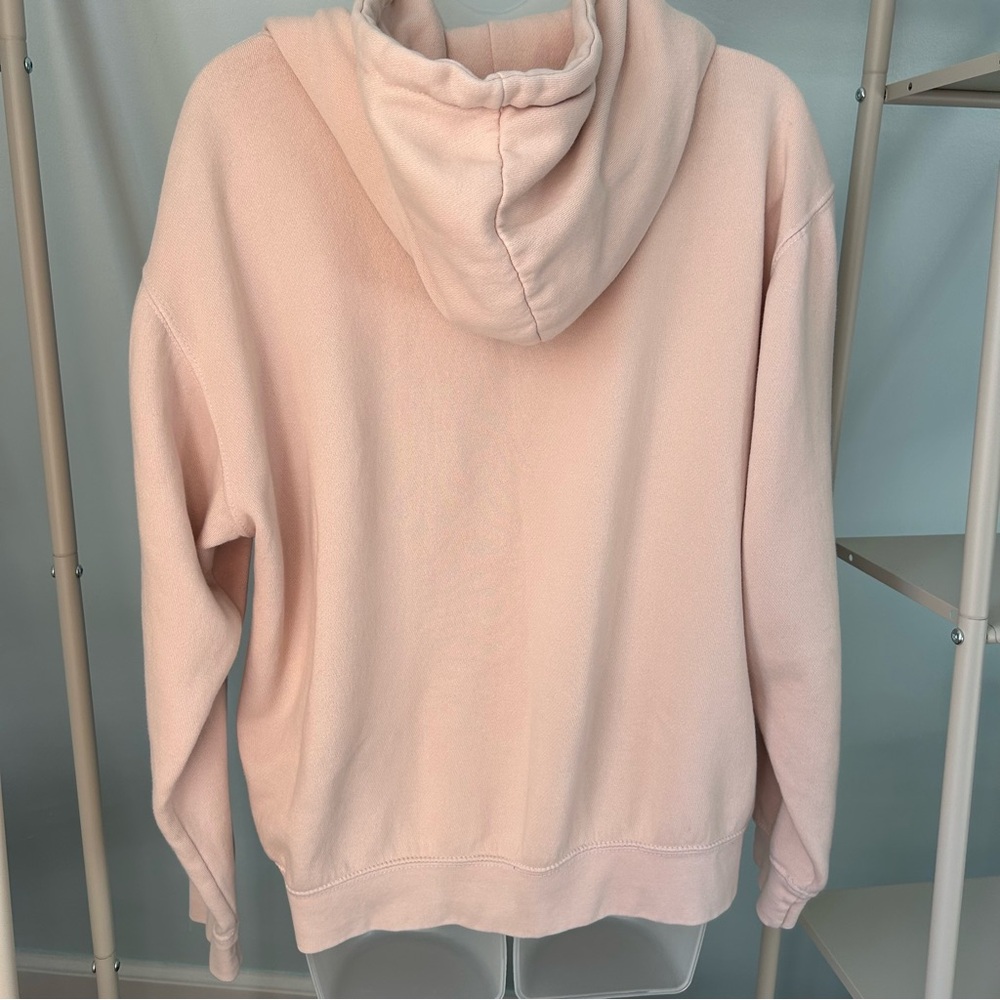 Brandy Melville Oversized Pink Fall Hoodie Sweatshirt - Picture 2 of 8